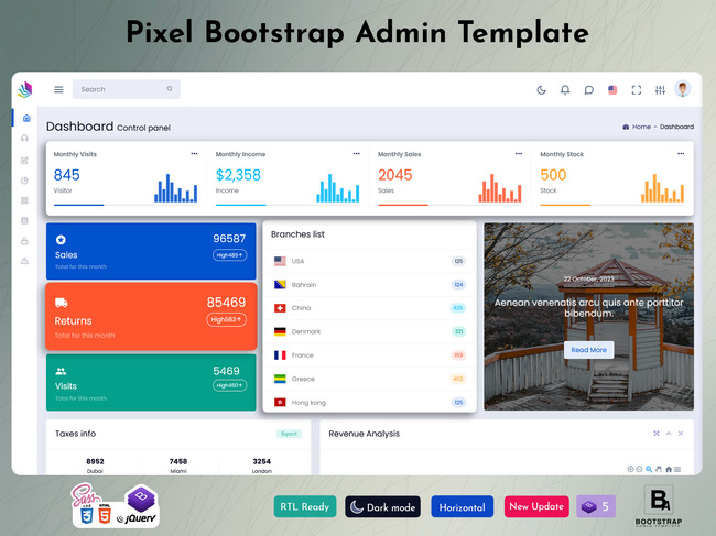 Bootstrap Admin Template