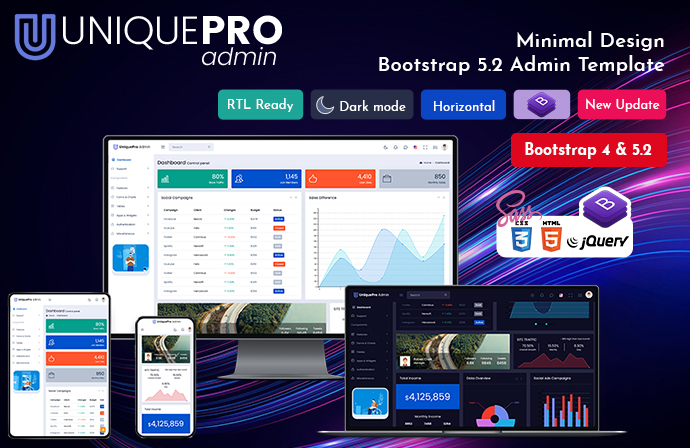 Bootstrap Admin Template