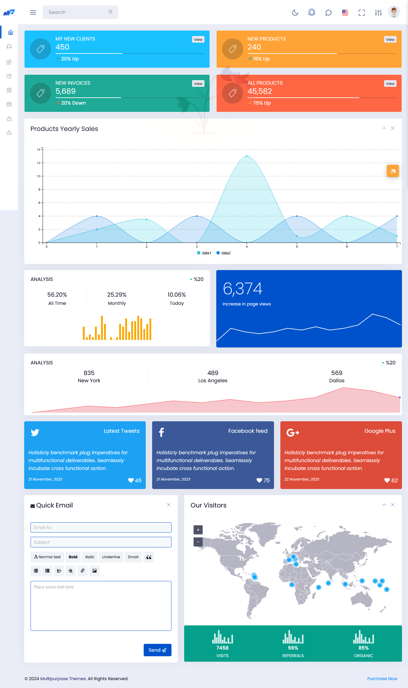 Bootstrap Admin Template