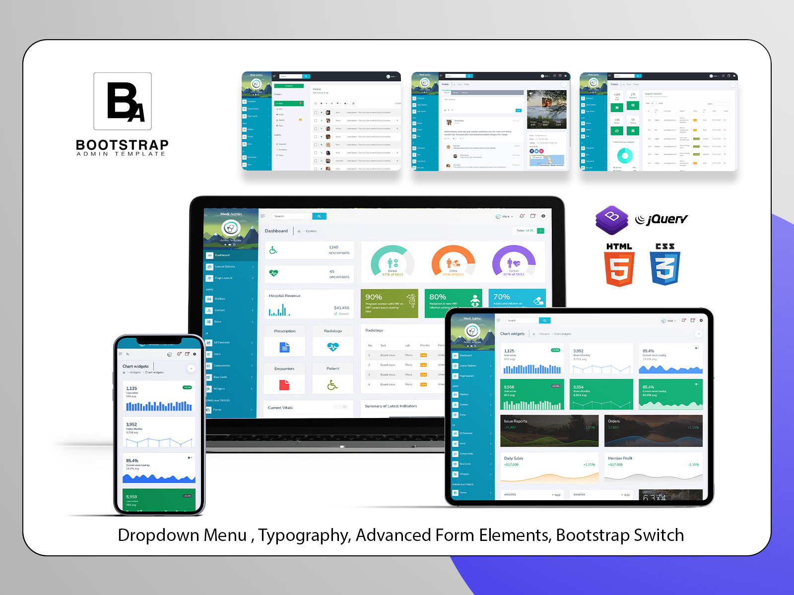 An Admin Dashboard UI For Better Hospital Decision Making