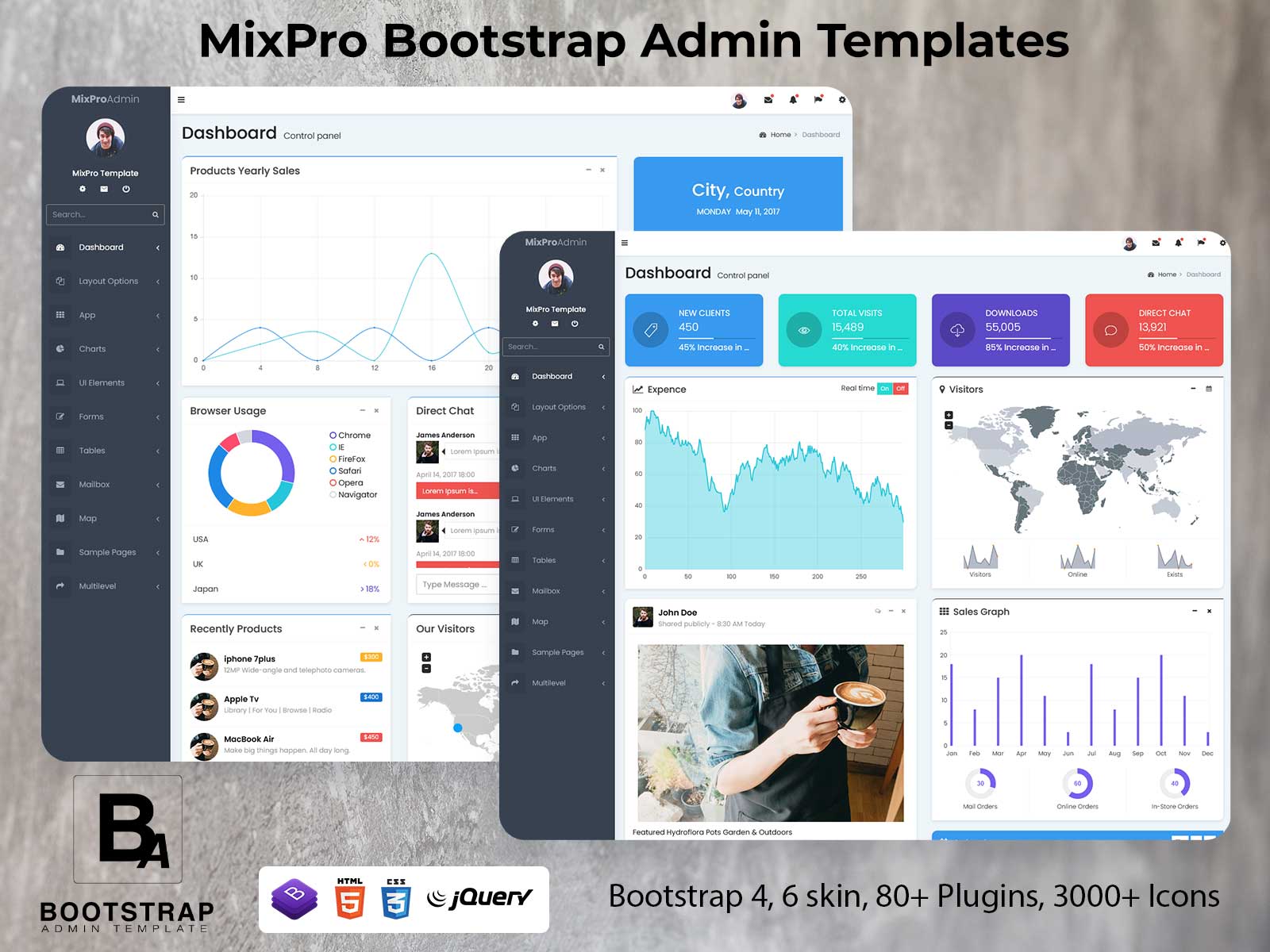 MixPro Bootstrap Admin Templates