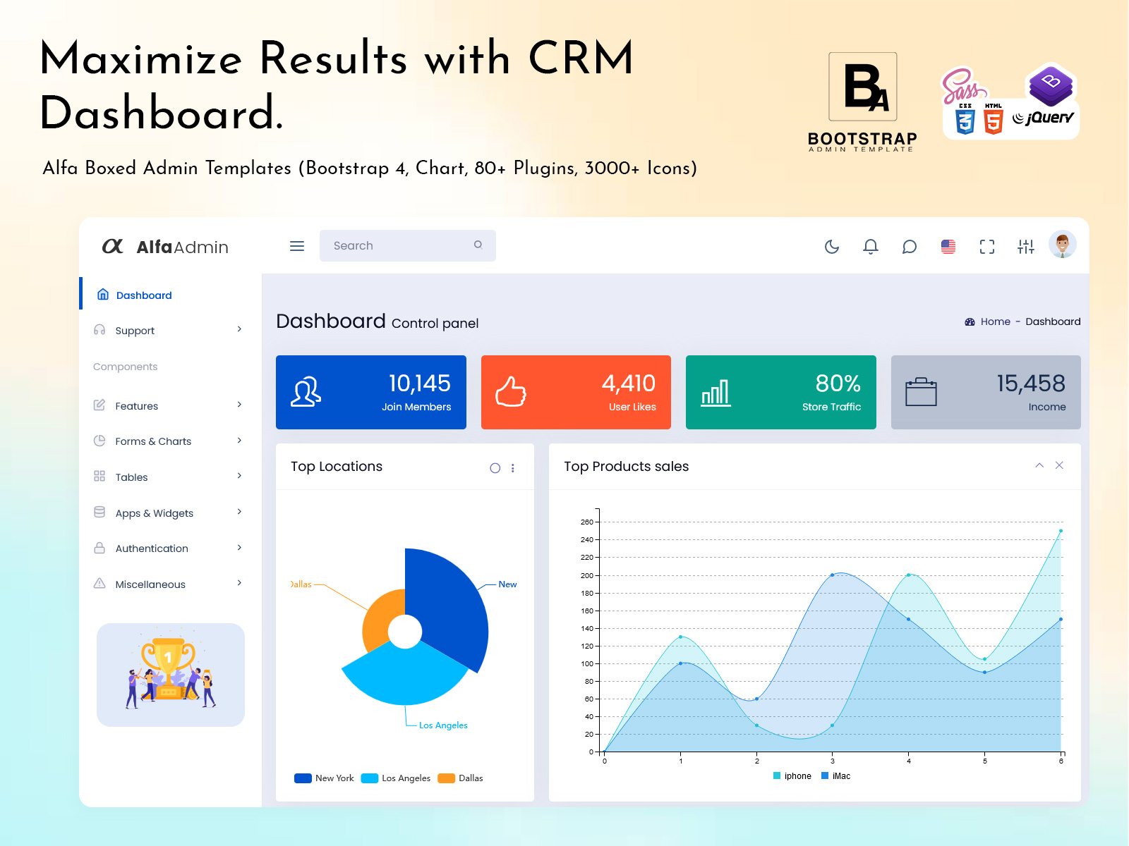 CRM Dashboard Template