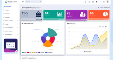 Bootstrap 5 Dashboard Admin Template Built With HTML, CSS & JS