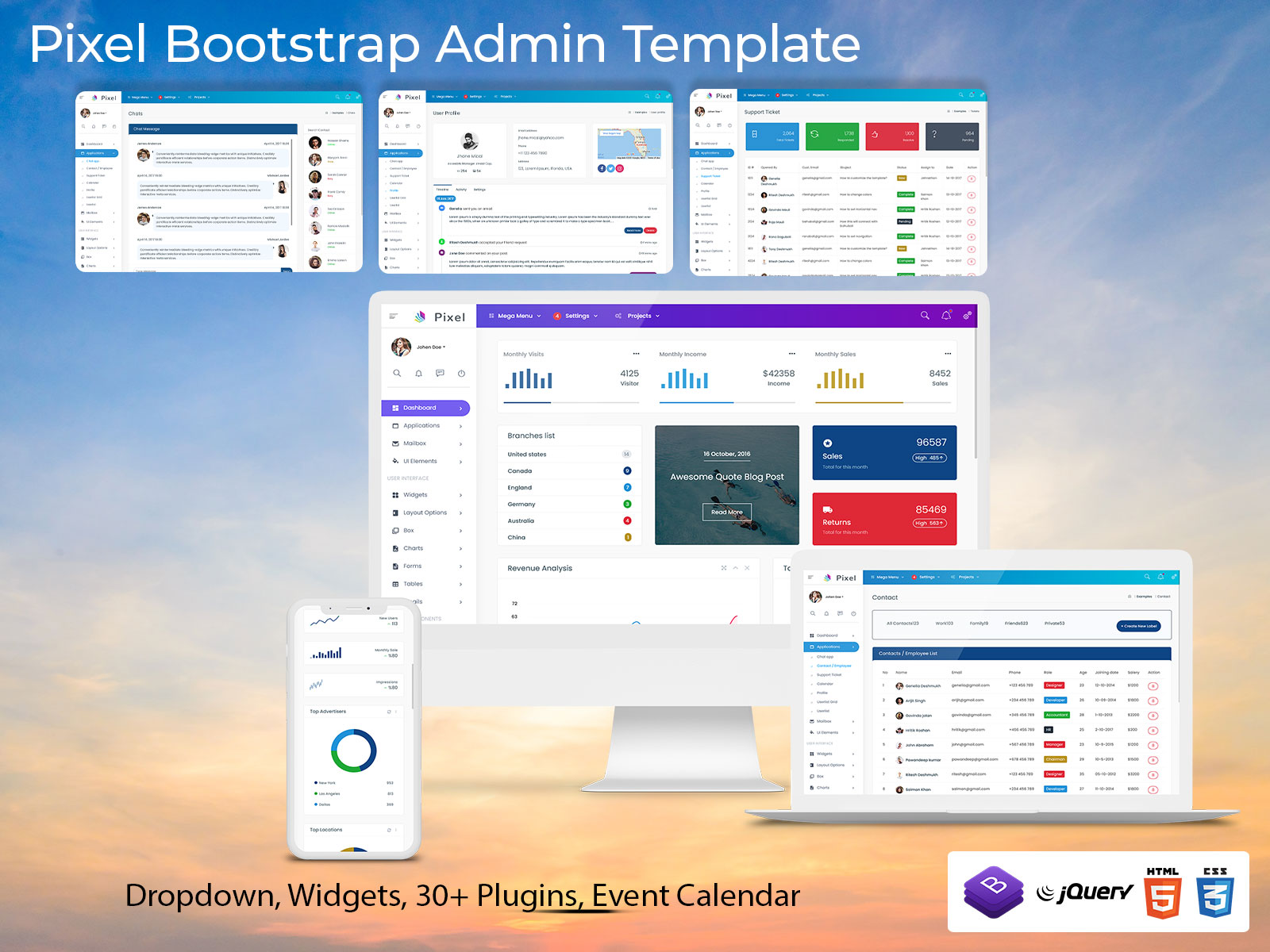 Smart & Scalable Dashboard Admin Template For Modern Web Apps