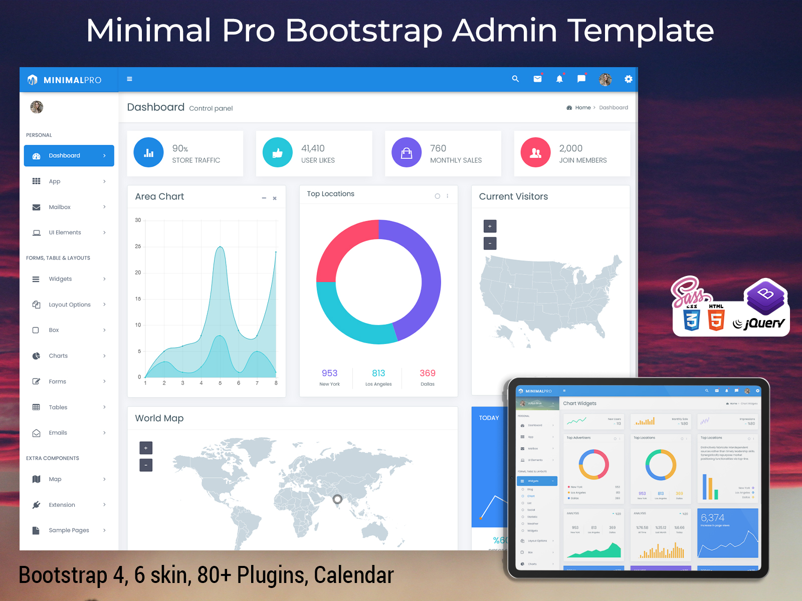 Minimal Pro Bootstrap Admin Template - Bootstrap Admin Template