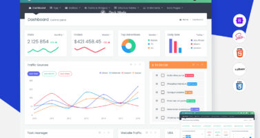 Bootstrap Admin Template With Plugins And Widgets Included