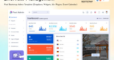 Dashboard Admin Template – Build Responsive & Feature-Rich Control Dashboards