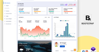 Bootstrap Admin Template With Bootstrap 5.2 – Develop Smart, Intuitive UIs