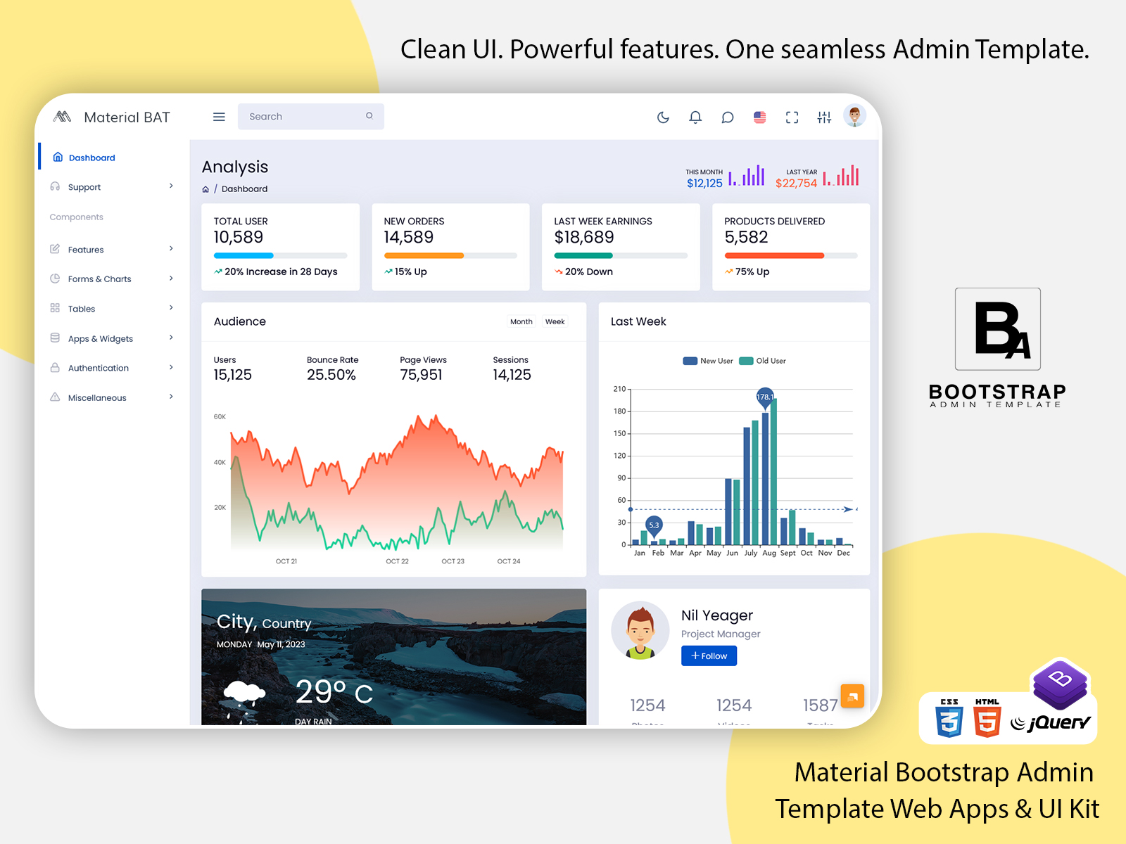 Bootstrap Admin Template
