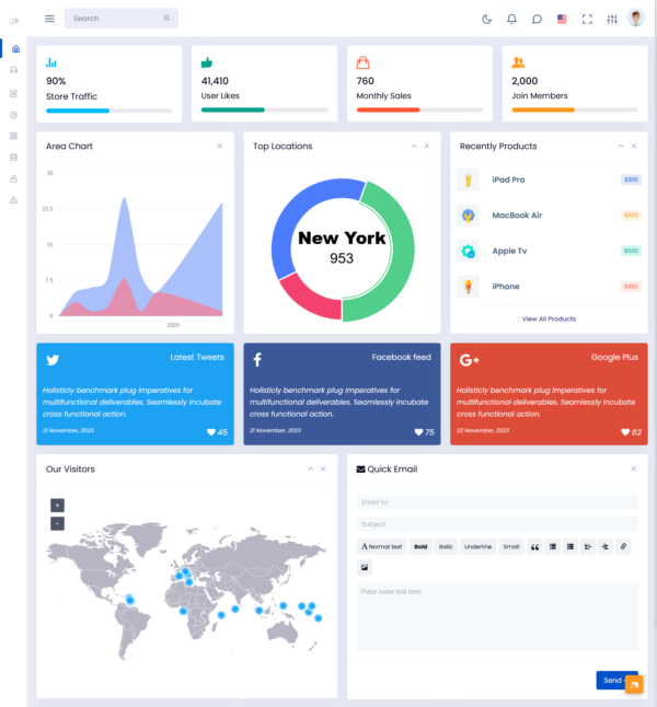 Minimal Pro - Light - Bootstrap Admin Template