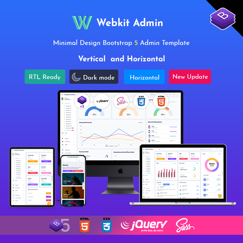 Webkit Admin Template Web Apps And UI Kit
