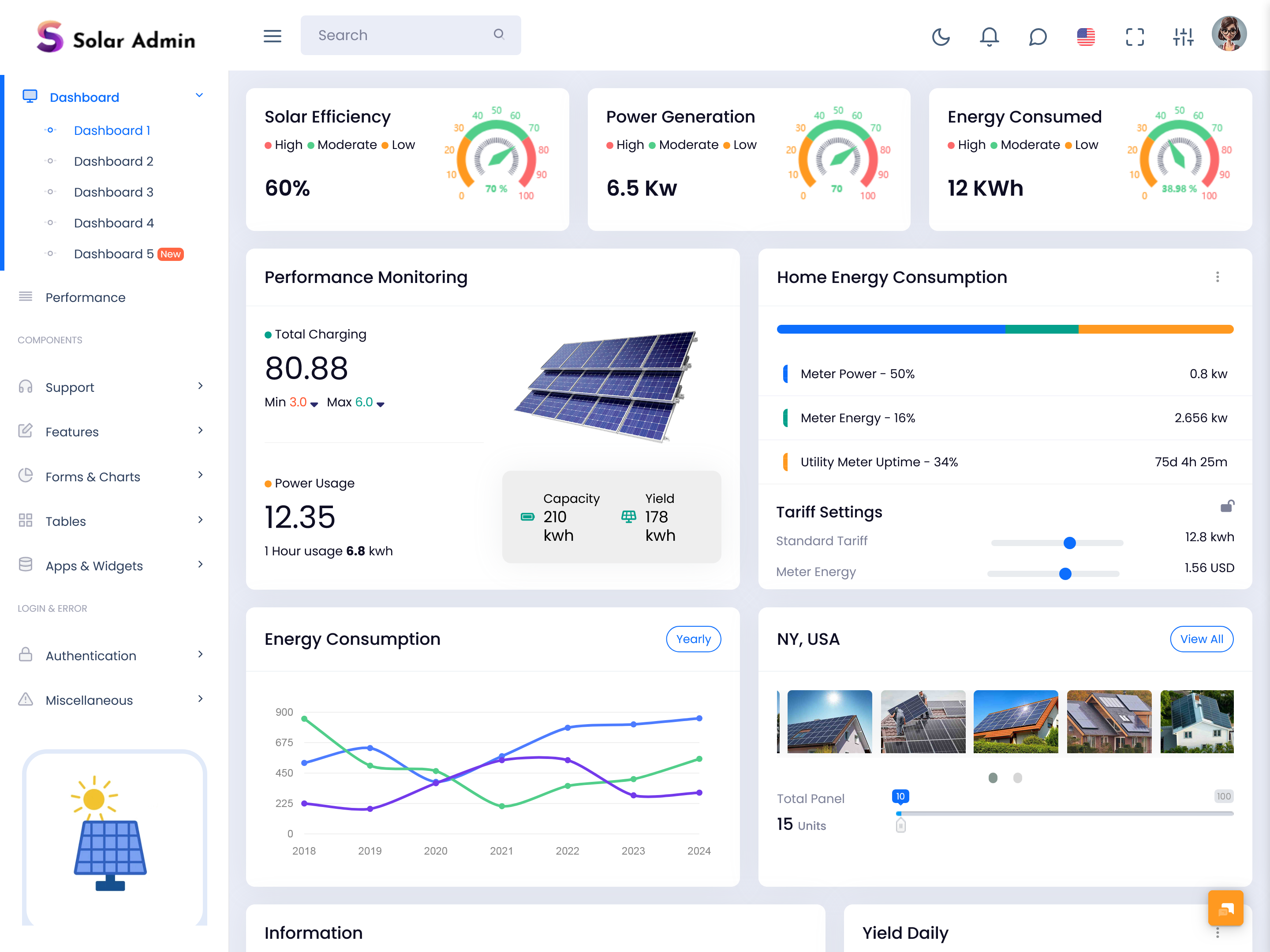Solar System Dashboard